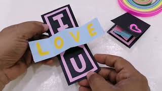 Mothers day gift ideas  Easy mothers day card idea from paper [upl. by Anneg]