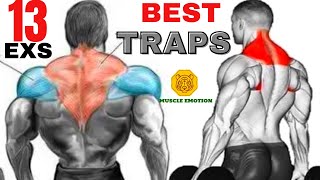 TRAP WORKOUT MASSIVE  13 best exercices for bigger traps [upl. by Perlie611]