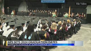 APS announces 2024 high school commencement dates [upl. by Eseilanna]