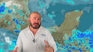 Fin de semana con mucho bochorno y lluvias dispersas por la vaguada maya [upl. by Melak]