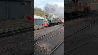 NYMR  Lambton and Colliery No29 quotPeggyquot pulling the freight [upl. by Acinorev]