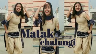 Matak chalungi dance cover by Simran Singh  Sapna Chaudhary  Aman jaji  Haryanvi song [upl. by Mycah]