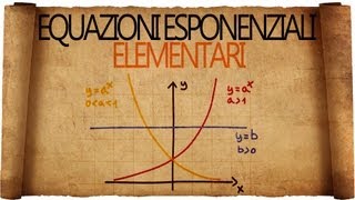 Equazioni Esponenziali Elementari  Spiegazione con Esempi Svolti [upl. by Ahsinaw449]