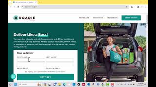 Roadie Driver Sign Up Tutorial [upl. by Aderb]