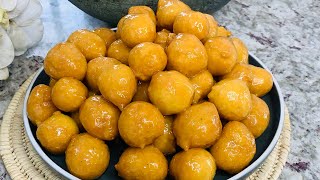 Luqaimat  Famous Traditional Middle Eastern Sweet Recipe For Iftar  Marias Kitchen Routine [upl. by Reames619]