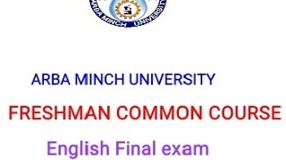 English mid exam freshman Arbaminch University freshman amu englishfreshman bonanzawisdom [upl. by Nnyrb]