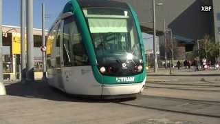 TRAM Trambesòs Barcelona  Plaça de les Glòries HD [upl. by Hillel]