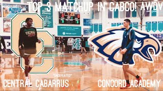 Top 3 Matchup in CabCo undefeated Central Cabarrus NC vs Concord Academy NC [upl. by Boeschen]