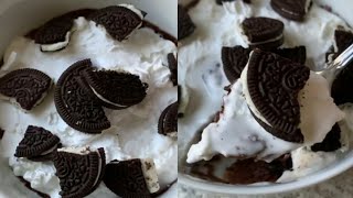 PASTEL DE OREO EN MENOS DE 2 MINUTOS  Recetas TikTok [upl. by Jangro]