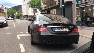 Mercedes CLS 63 AMG Exhaust Acceleration Kickdown Sound [upl. by Mehcanem947]