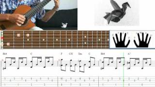 Kunuk  Blackbird The Beatles  with tabs and tutorial [upl. by Vallie]