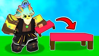 Disguising as BLOCKS with MILO KIT in Roblox Bedwars [upl. by Natalya215]