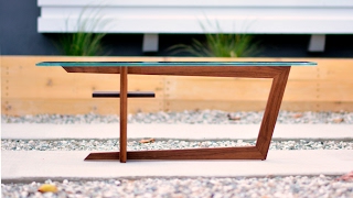 Designing and Building a Modern Coffee Table  Woodworking Projects [upl. by Tacklind]