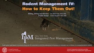 Rodent Management IV How to Keep Them Out [upl. by Menken]