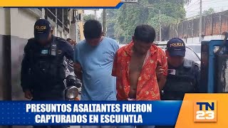 Presuntos asaltantes fueron capturados en Escuintla [upl. by Henriha]