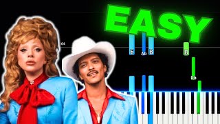 Die with a smile  Lady Gaga amp Bruno Mars  EASY PIANO TUTORIAL [upl. by Zul696]