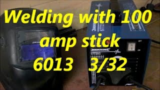 How to weld with the 100 amp stick welder part 2 [upl. by Mccormick]