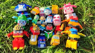 Mainan Robocar POLI Amber Helly Roy Mark Bucky Dump Max Poacher Dump [upl. by Garrek923]