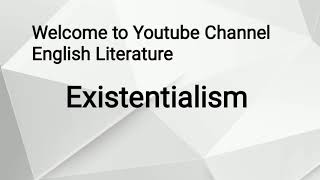 Existentialism Literary Movement Urdu Hindi [upl. by Ji]