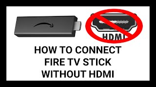 How to Connect a Fire TV Stick to a TV with Broken HDMI Ports  VGA Adapter StepbyStep Tutorial [upl. by Aninotna]