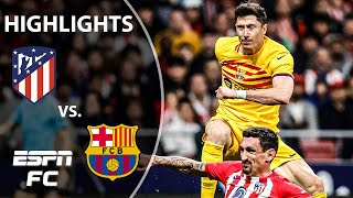 Atletico Madrid vs Barcelona  LALIGA Highlights  ESPN FC [upl. by Llevad833]