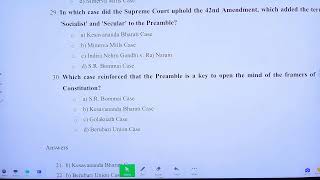 CLAT 2025 PG LECTURE 1 OF CONSTITUTIONAL LAW PREAMBLE AND SOURCES WITH CASE LAWS [upl. by Atekal]