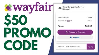 How to Find 50 Wayfair Coupon Code  Wayfair Discount 2024 [upl. by Naginarb]