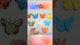 Separadores de libros 🦋 Mariposas de Origami diy manualidades origami shorts [upl. by Idihc]