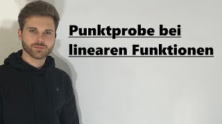 Punktprobe lineare Funktionen liegt der Punkt auf der Geraden  Verständlich erklärt [upl. by Rhynd828]