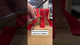 How to chevron the end of a ribbon [upl. by Latrina950]