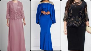 Elegant plus size mother of the bride dress design ideas for women 2024 [upl. by Marillin247]