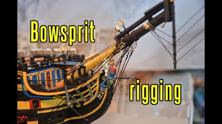 HMS Victory  part 66 Bowsprit Rigging [upl. by Yngiram]