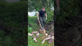 Log splitting with my Dad [upl. by Eimat561]