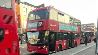 56 Bus route E400H City Rare E20 HCT 12549 stagecoach [upl. by Allenad]