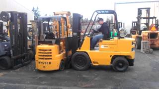 Forklift Tip 5000lb attempts to pickup another 5000lb Fork Lift and fails 🙉 [upl. by Anirahs]