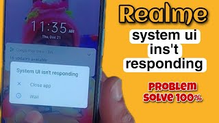 system ui isnt responding realme c21y  realme system ui isnt responding problem system ui problem [upl. by Claman372]