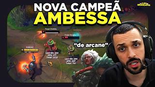 STREAMERS REAGEM A NOVA CAMPEÃ AMBESSA RANGER QUER BATER NO BRTT  LEAGUE OF LEGENDS [upl. by Wolliw568]