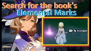 How to use Elemental Sight to Search for books marks Locations  Troublesome Work  Genshin Impact [upl. by Esyahc]