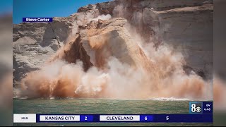 Lake Powell rock collapse [upl. by Swagerty]