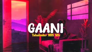 Gaani  NDS Sifr X Talwiinder lyric video [upl. by Shanks]