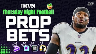 NFL PRIZEPICKS BEST BETS TODAY  PLAYER PROPS Thursday November 7th nflpicks [upl. by Rickart]