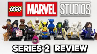 LEGO Marvel Studios Minifigures Series 2 Review [upl. by Retsae745]