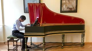 JS Bach Canzona in D minor BWV 588 harpsichord solo Kenneth Yeung [upl. by Morocco780]