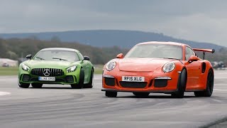 MercAMG GT R vs 911 GT3 RS vs BMW M4 GTS  Chris Harris Drives  Top Gear [upl. by Trumann]