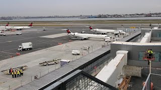 LGA Airport renovation of Delta walk through [upl. by Cynthla345]