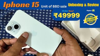 Iphone 15 Unit of BBD sale at ₹49999  Review amp Unboxing🔥 [upl. by Ynned]