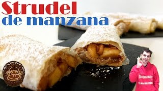 STRUDEL de MANZANA 😍🍏😋  TARTA TORTA O PASTEL ALEMÁN de MANZANA  apfelstrudel  Receta  194 [upl. by Alioz]