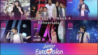 RANINA WEEK 4 Rehearsals  JESC 2024 Georgia [upl. by Palecek681]