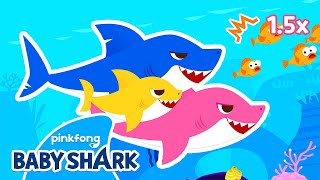 Can You Dance to the FASTER Baby Shark  Compilation  Baby Shark Remix  Baby Shark Official [upl. by Arocet]