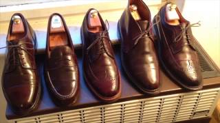 Shell Cordovan Aging Color 8 dark burgundy [upl. by Uuge]